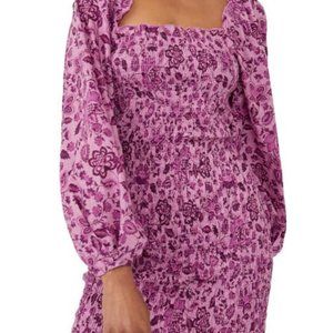 Free People Smock It To Me Floral Mini Dress